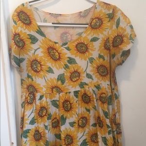 American Apparel Sunflower Babydoll Dress